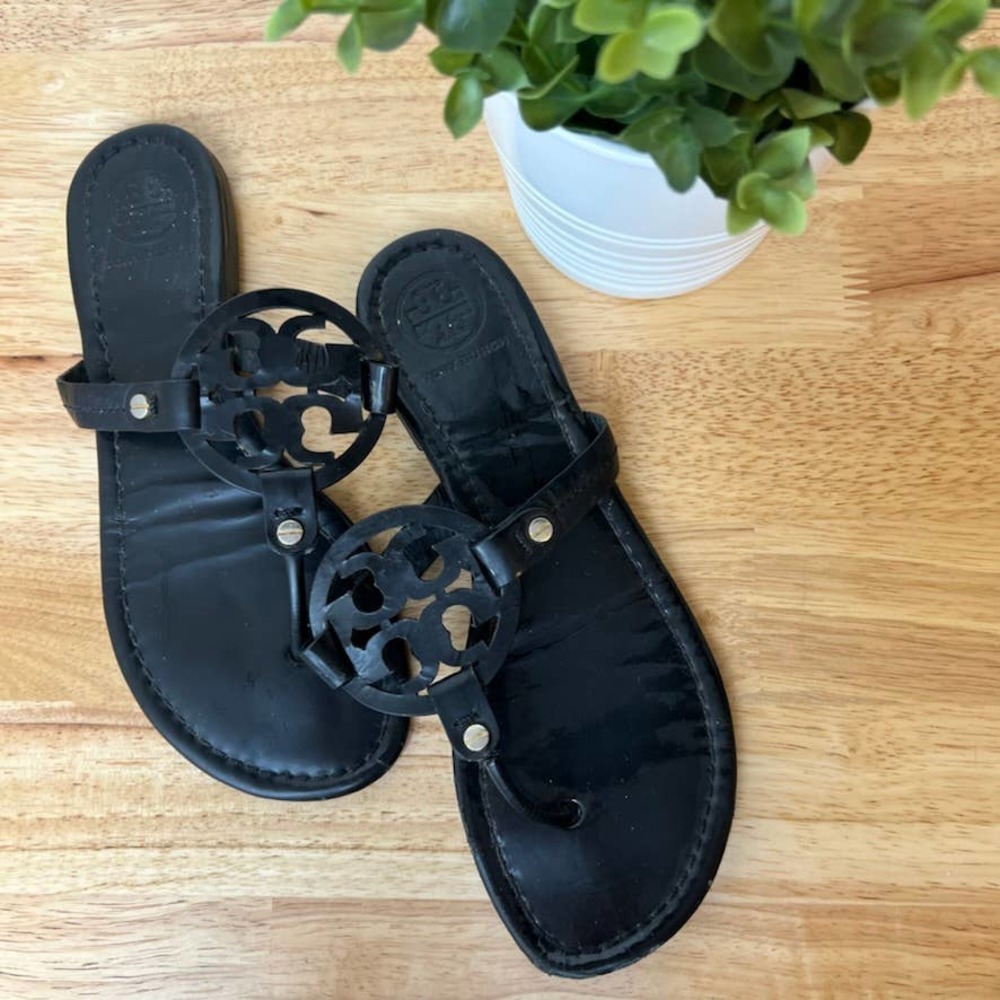Tory Burch Black Miller Sandal Size 7